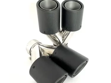 Dubbel Carbon sierstuk | 2 x Ø 100 | Ongelijk | SETJE