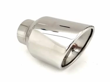 Enkel gepolijst uitlaat sierstuk | Ø 100 | Afgeschuind & gerold